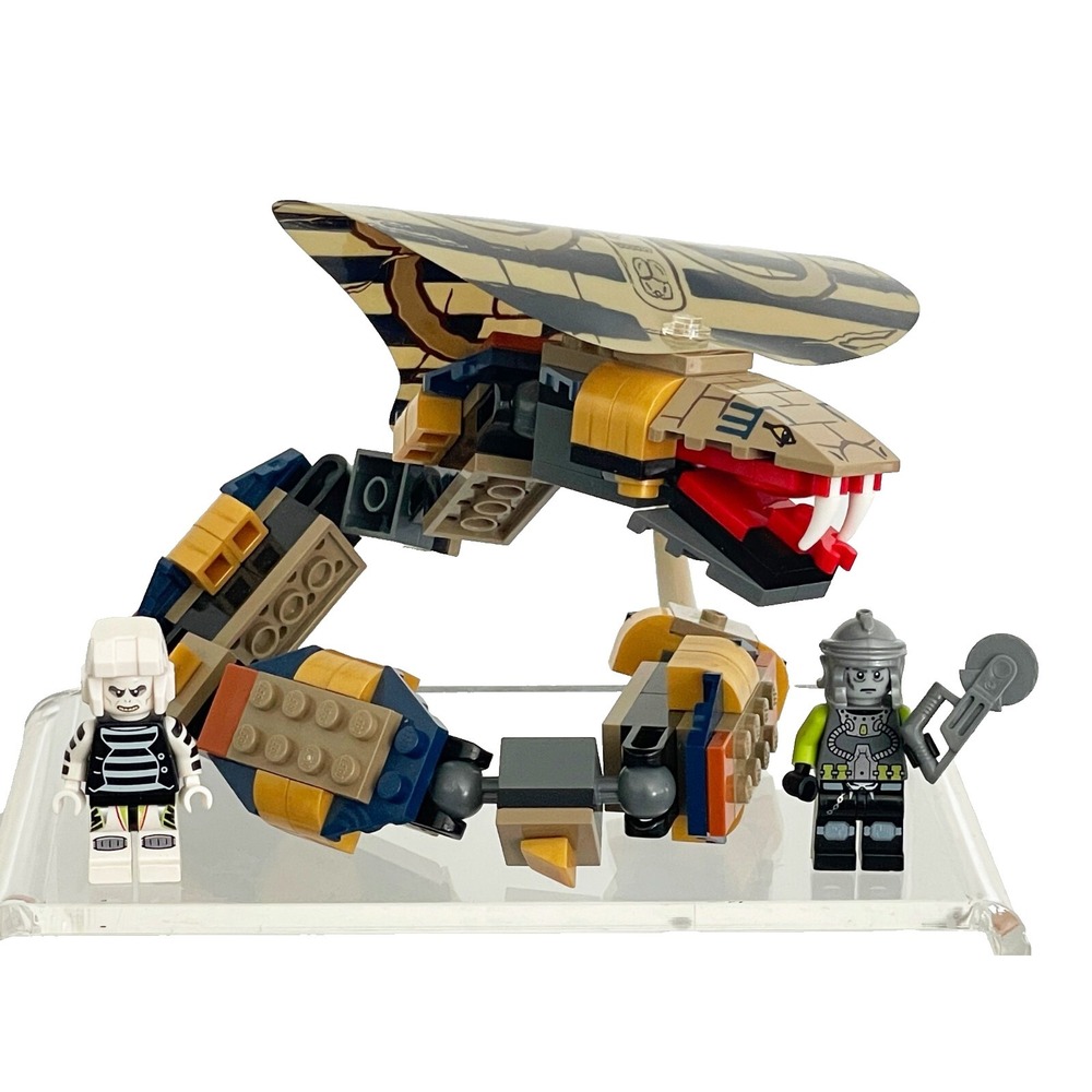 Legos Cobra Only Rare from Pharaoh's Quest Cursed Cobra Statue + 2 Minifigures - Picture 1 of 5